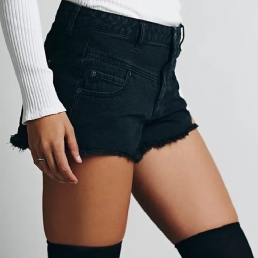 Free People denim shorts